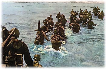 Le débarquement allié sur les côtes normandes en 1944