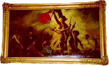 "La Liberté guidant le peuple" par le peintre romantique Eugène Delacroix, montre la Révolution de juillet 1830.
