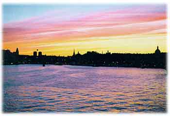 Stockholm au crépuscule