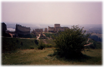 Les Andelys, ruines du Château-Gaillard, construit au XIIe siècle par Richard Cœur de Lion 