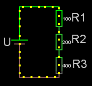 3 serie resistorer