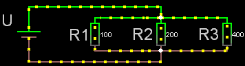 3 olika parallella resistorer